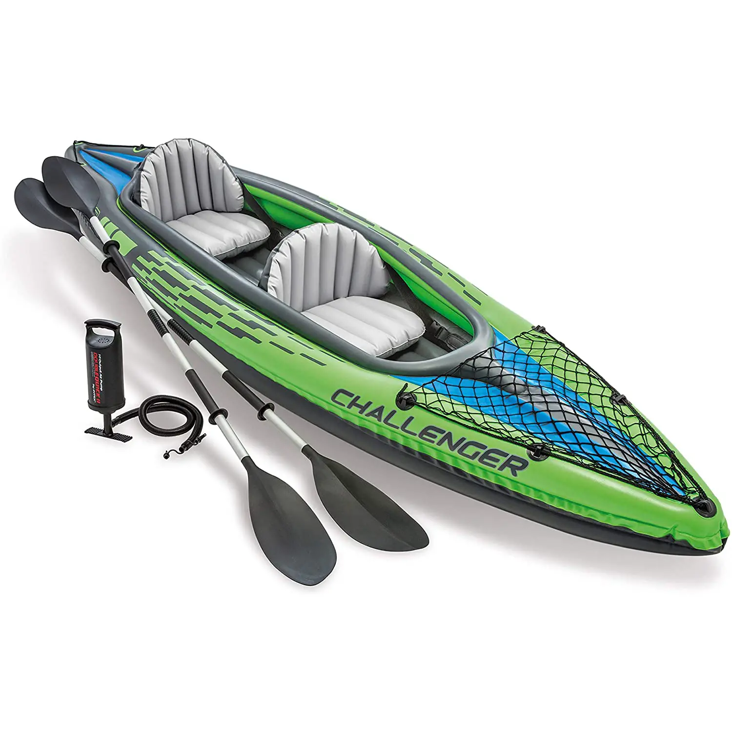 Canoa Gonfiabile Challenger K2 Intex 351x76x38 cm per 2 Persone - estivo mare