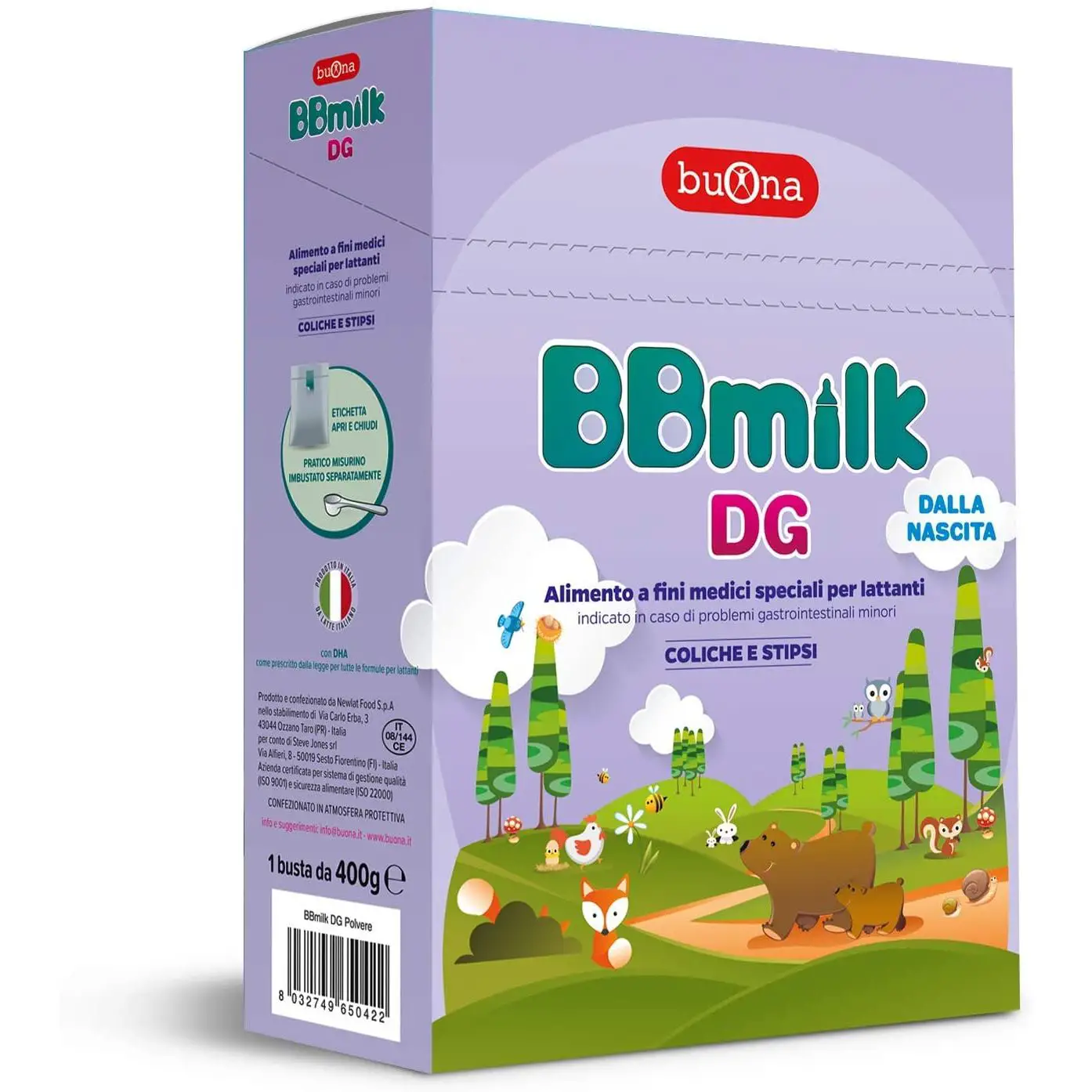 BB Milk DG Latte in Polvere Nuova Formula – 400g | Coliche e Stipsi - latti artificiali