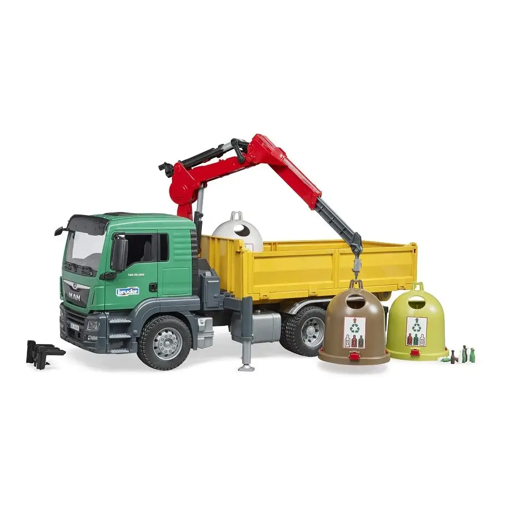 Man TGS Camion Ribaltabile con Campane Raccolta Vetro e Bottiglie - modellini
