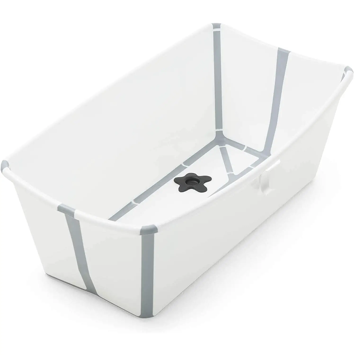 Flexibath Vaschetta Pieghevole Bianca con Tappo Termosensibile - vasche