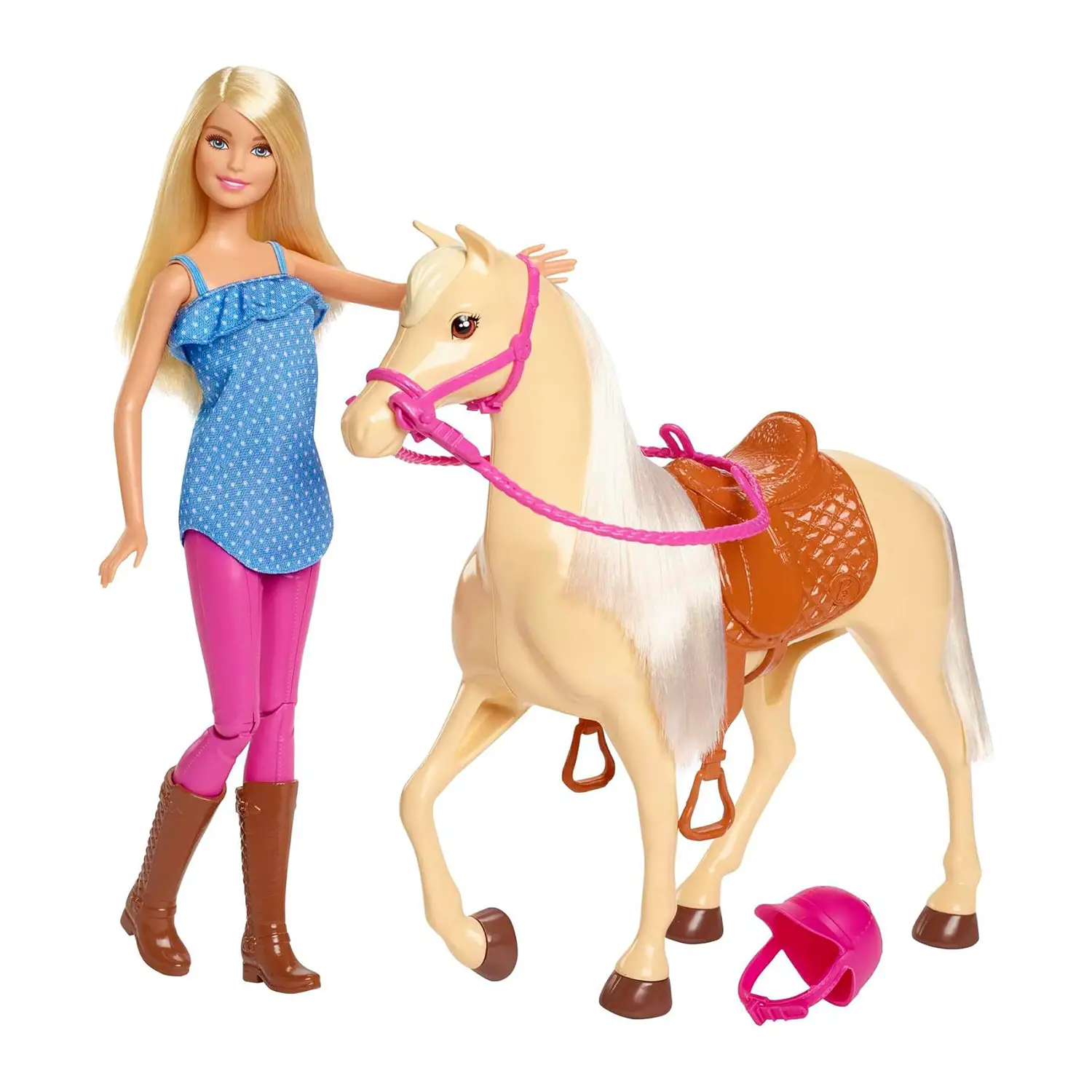 Barbie Bambola con Cavallo Playset FXH13 - collezionabili bambina