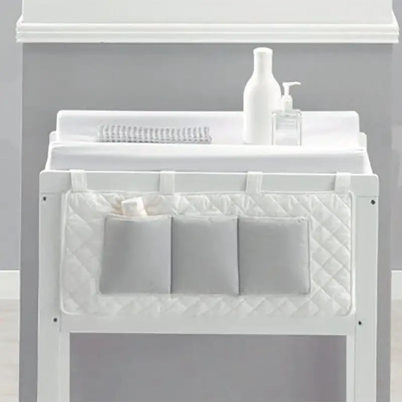 Sacca Portaoggetti Bianco Grigio Collezione Mini – Per Mini Fasciatoio Erbesi - lenzuolini