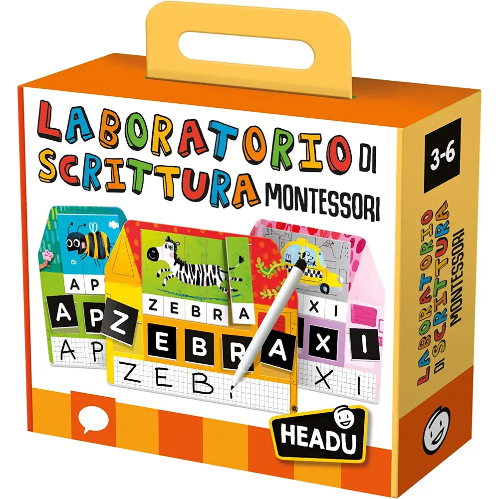 Laboratorio di Scrittura Montessori – Casette-Compositoio - Associazioni e tombole