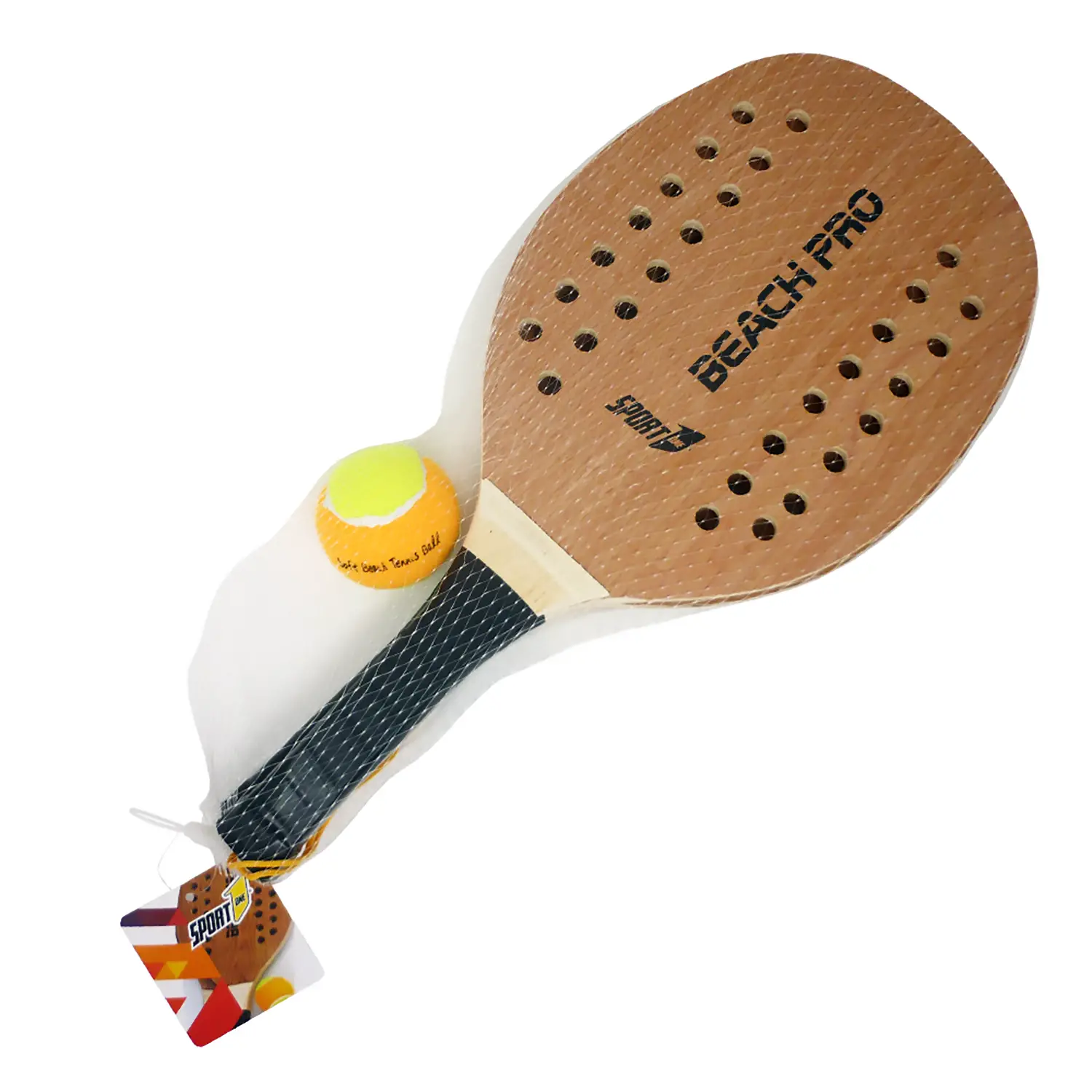 Coppia Racchette Beach Tennis Mandelli Pro con Pallina - Attrezzature sportive