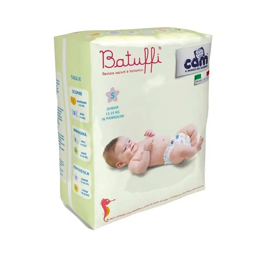 PANNOLINI BATUFFI 5^ 12-25 KG TRI-PACK - pannolini e salviettine