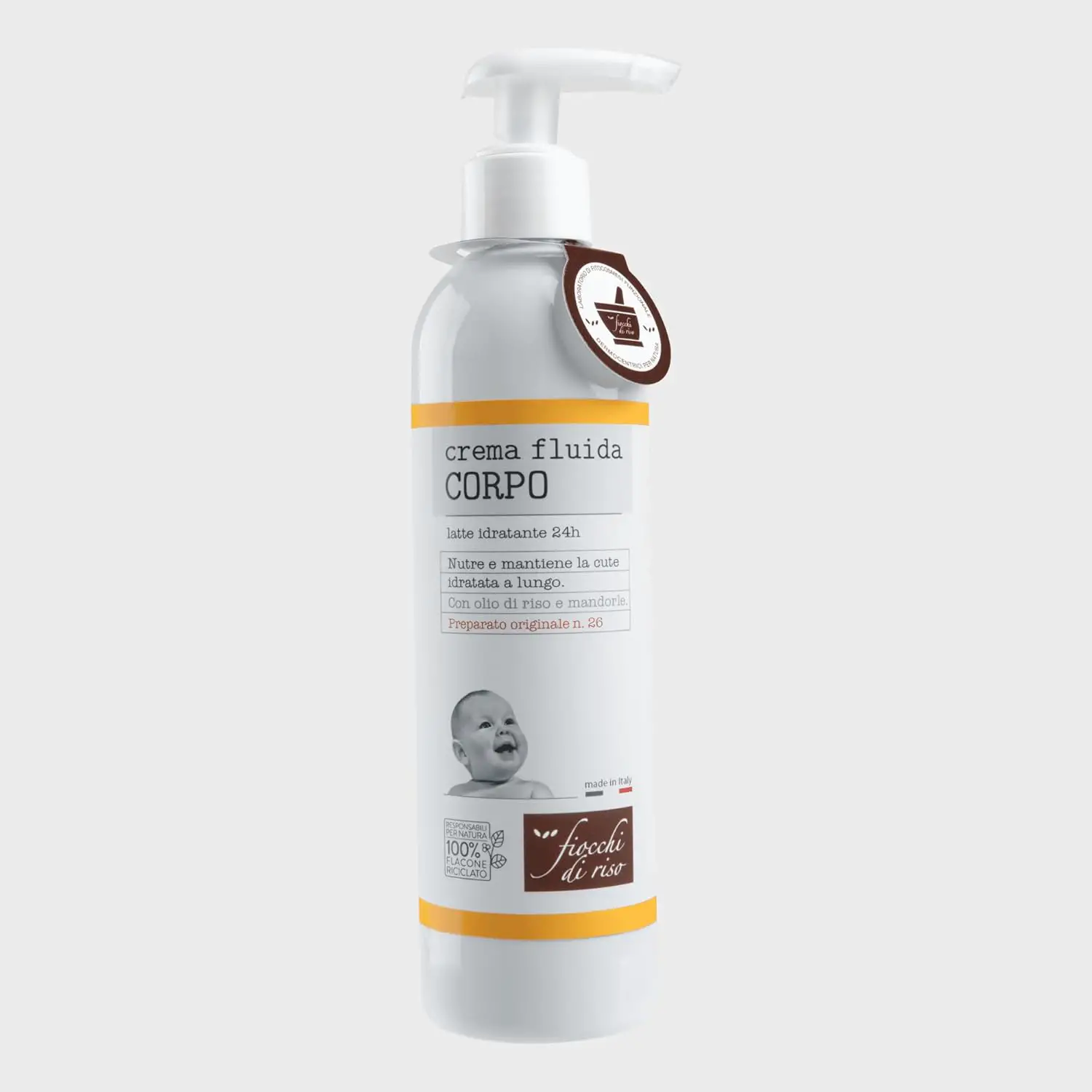 Fiocchi di Riso Crema Fluido Corpo 240 ml Idratante - cosmesi e igiene