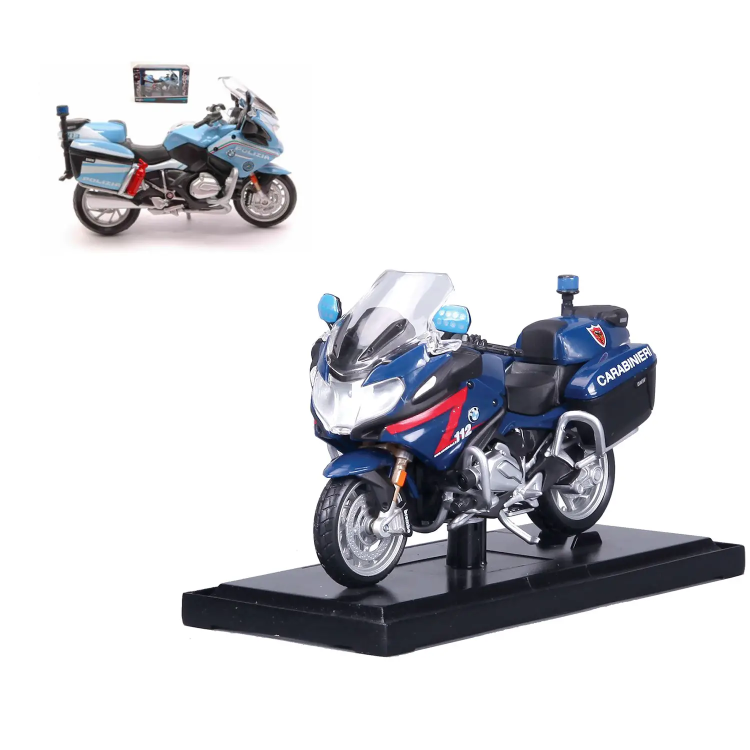 Moto 1:18 Carabinieri/Polizia Modelli Assortiti - modellini