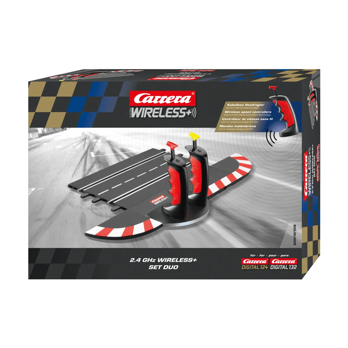 Wireless+ Set Singolo Carrera Digital 124 – Sistema di Controllo 2,4 GHz per Gare Senza Fili - Veicoli, garage e piste