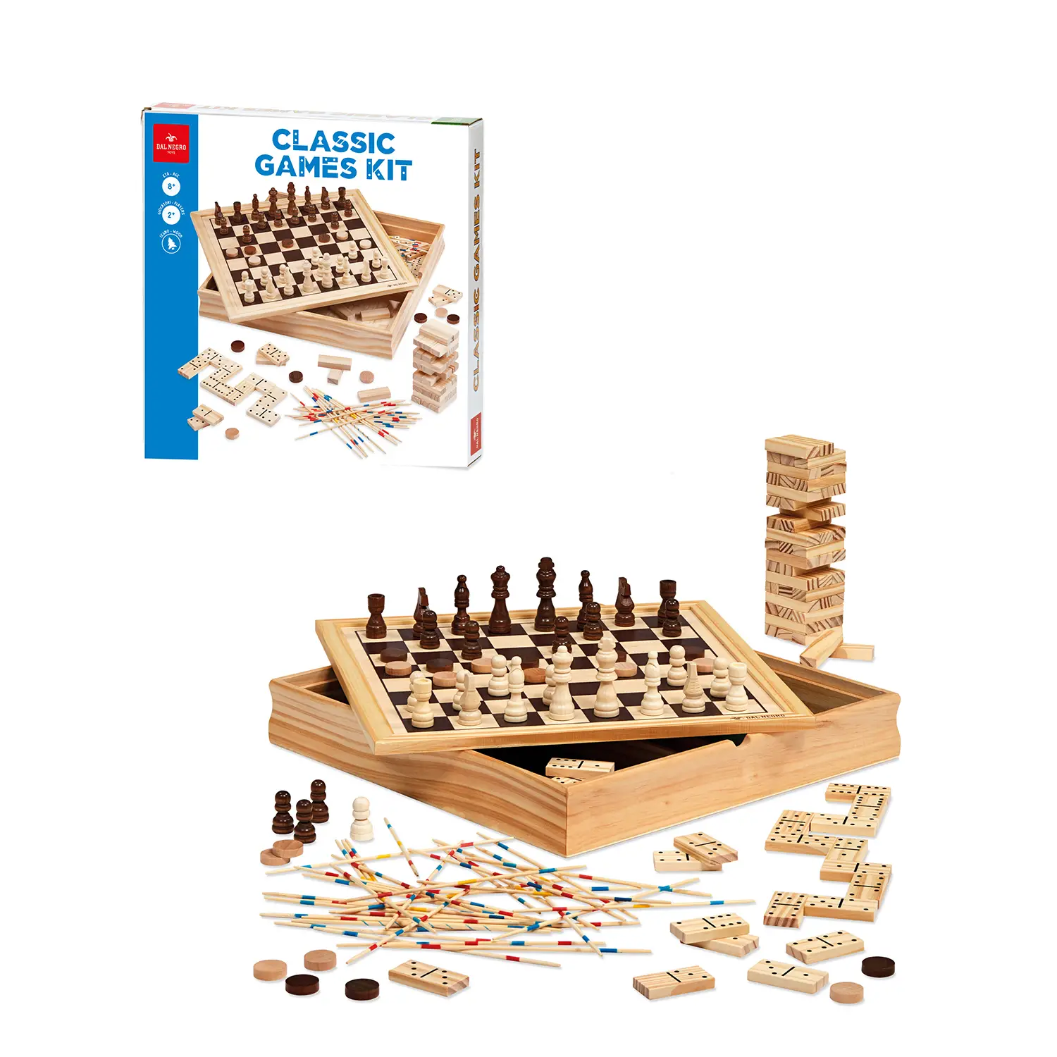 Classic Game Kit, Set Giochi da Tavolo Classici - giochi di società