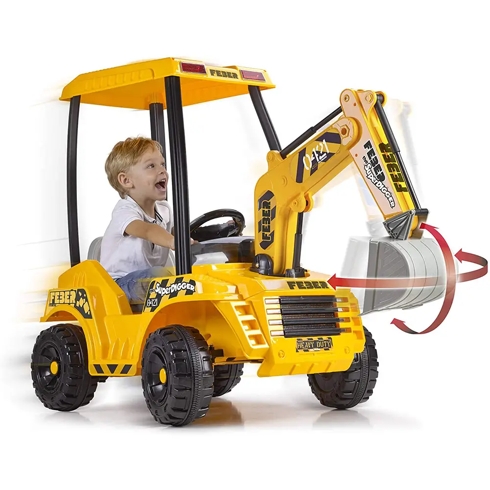Super Digger – Escavatore Elettrico 12V per Bambini - auto