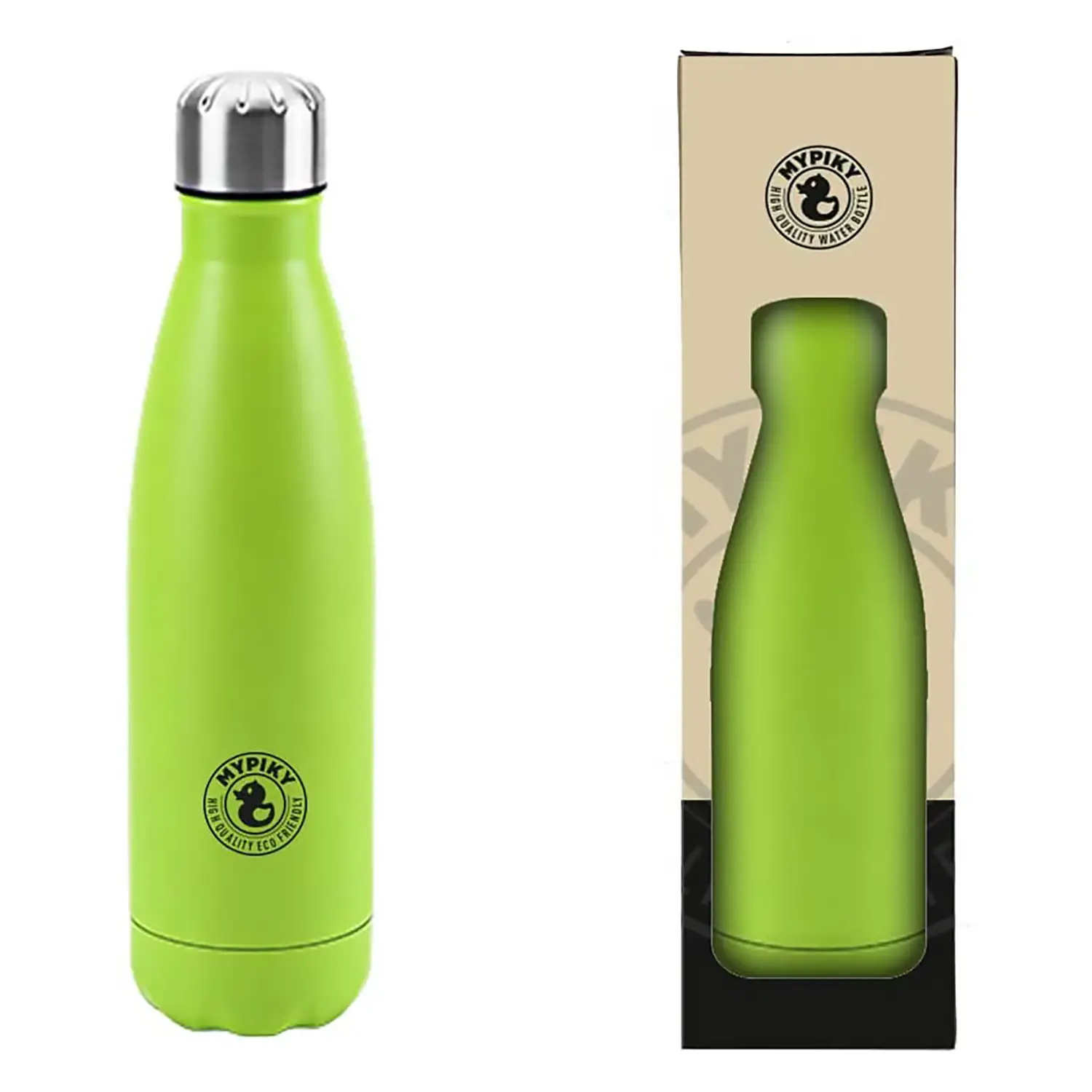 Borraccia Termica in Acciaio MYPIKY 500 ml – Verde Mela -