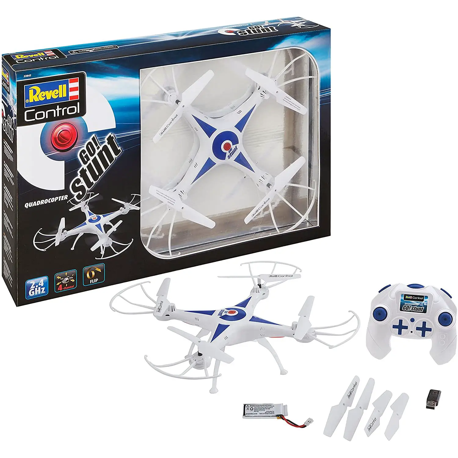 Quadricottero Go! Stunt con Telecomando 2,4 GHz - radiocomandi