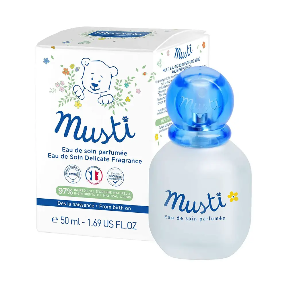 Mustela Acqua Profumata Musti 50 ml – Delicata e Naturale per Bebè - igiene
