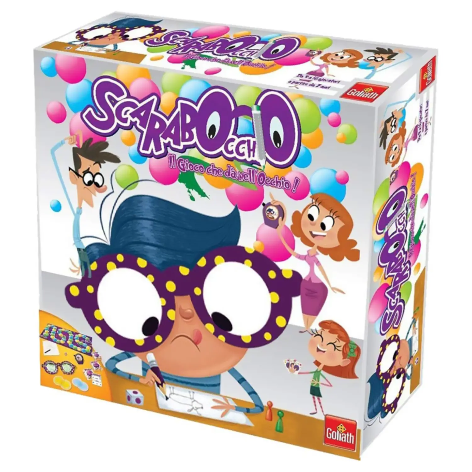 Scarabocchio – Gioco da Tavolo per Disegnare con Occhiali Speciali - Giochi di società
