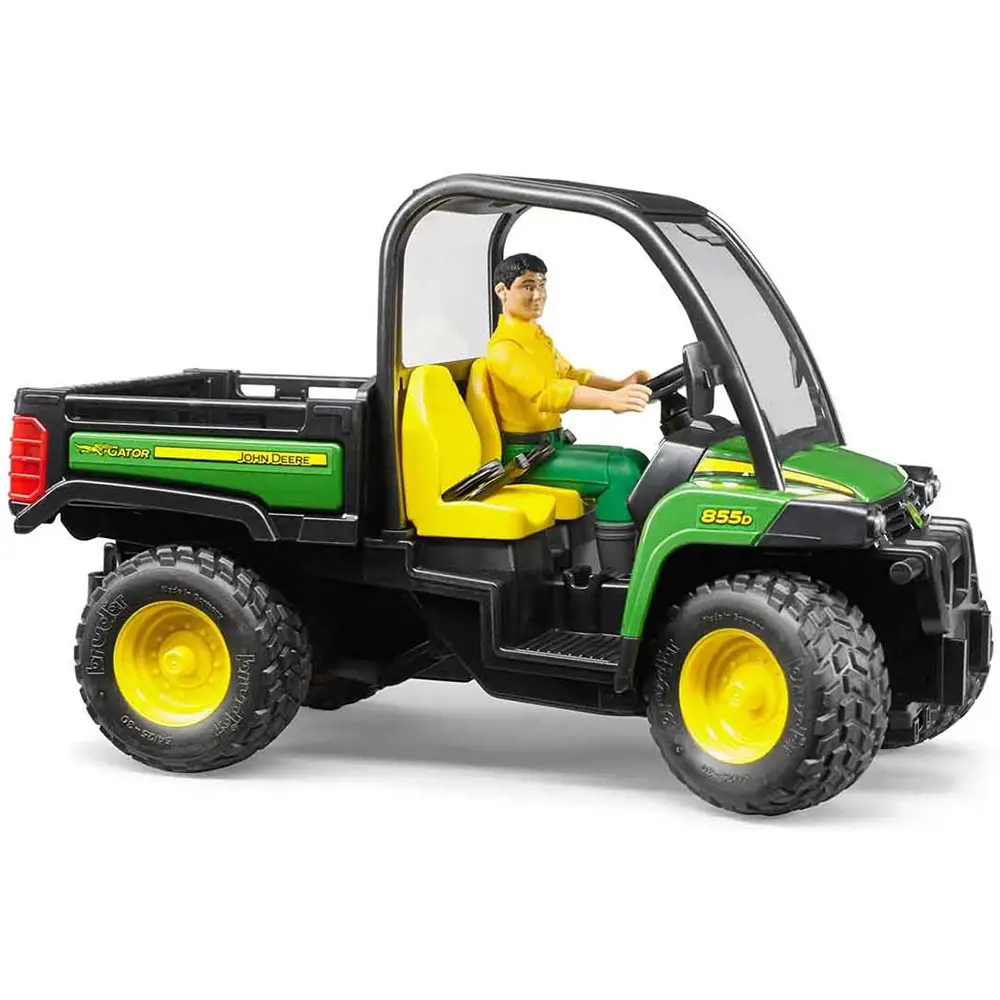 Bruder John Deere Gator 855D con Personaggio - modellini