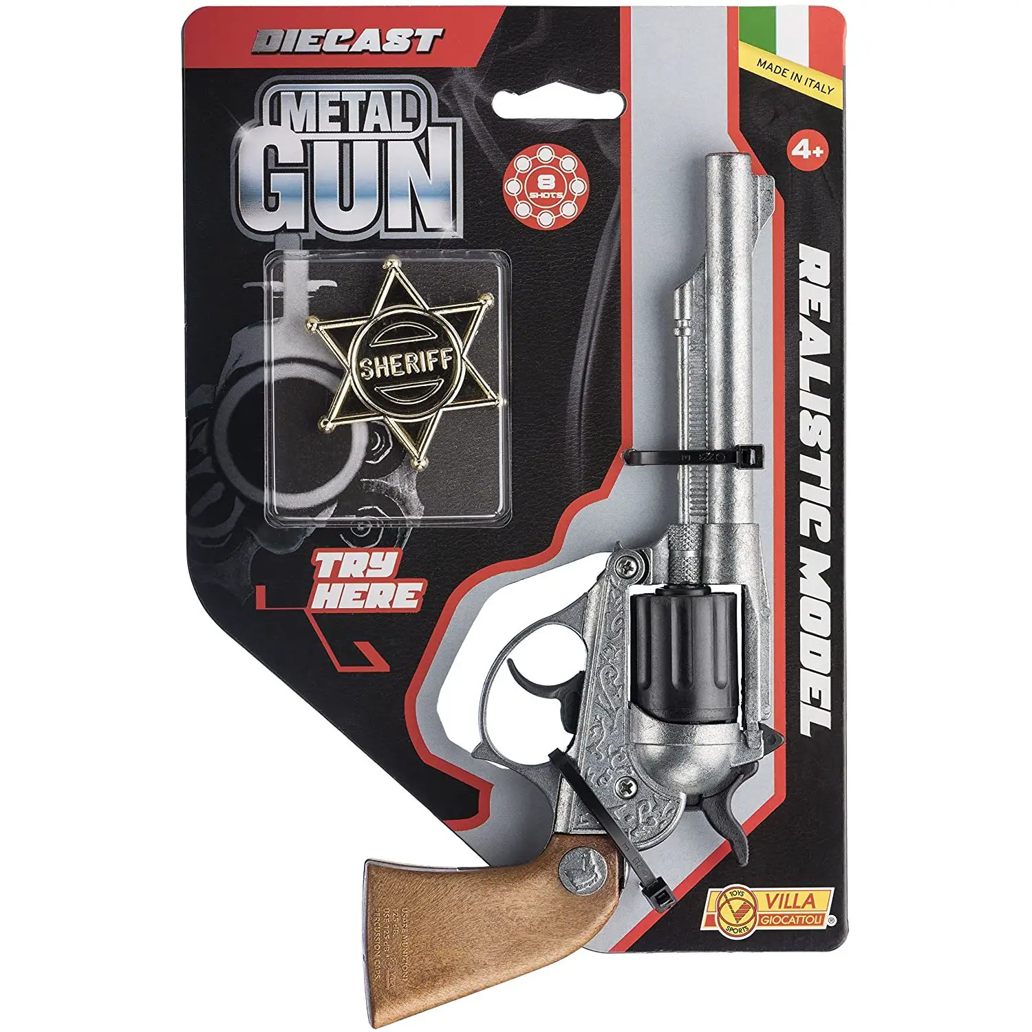 Pistola Giocattolo Alabama Old Metal Metal Gun - armi soldatini
