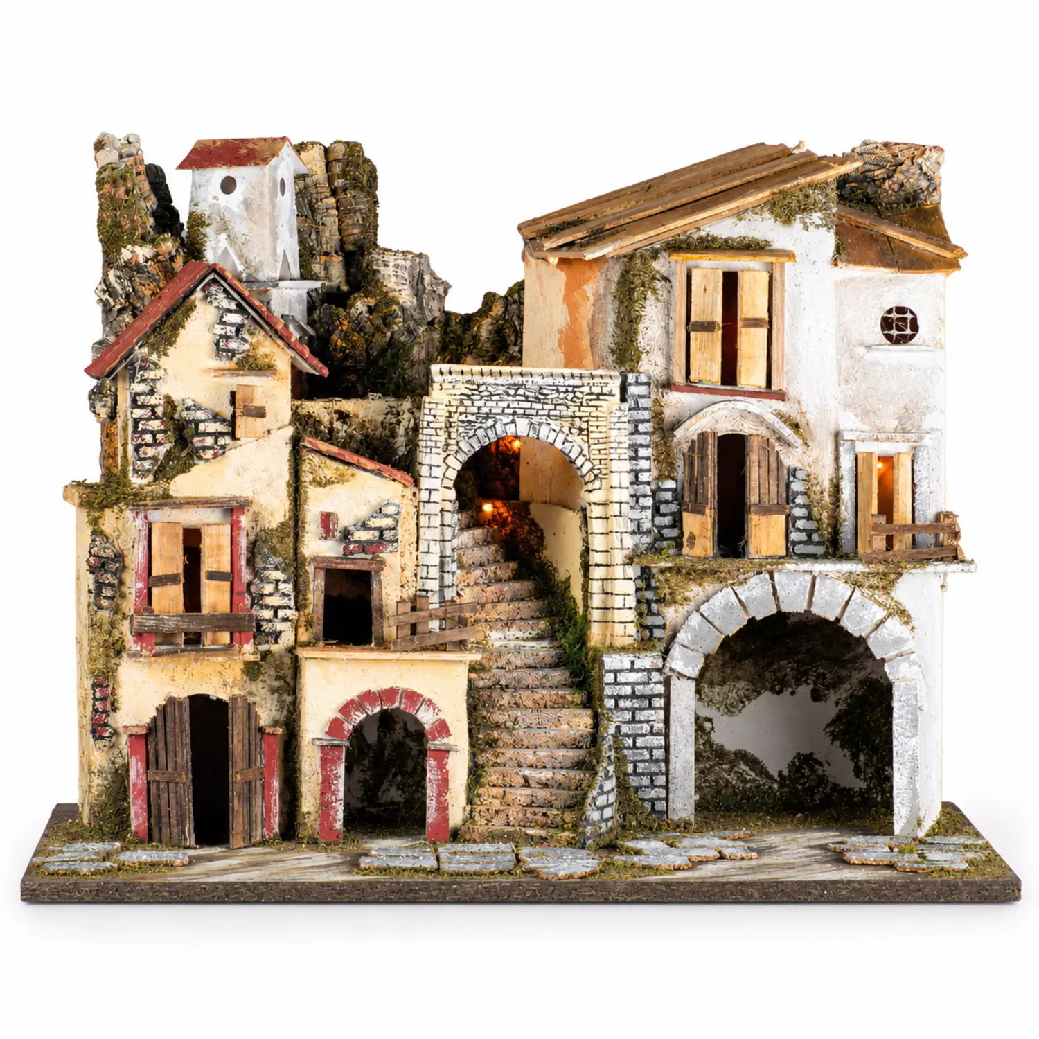 Borgo Presepe Illuminato con Luci - presepi
