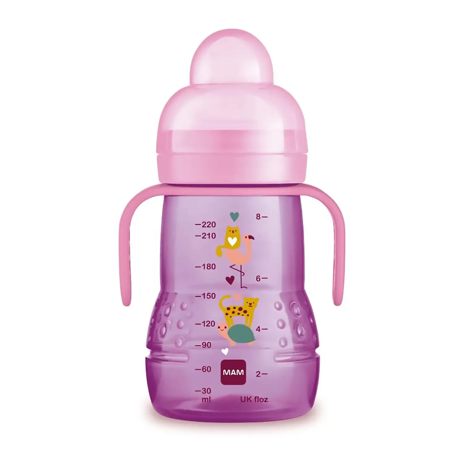 Tazza MAM Trainer 220 ml – Rosa, 4+ Mesi - piatti e posate