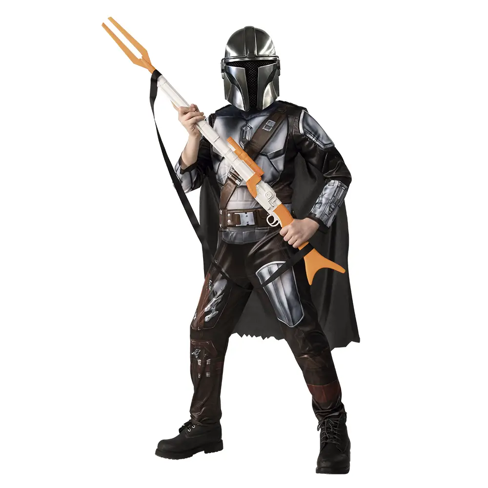 Costume Mandalorian Deluxe per Bambini – Taglia M (5/7 Anni) - abiti bambino e bambina