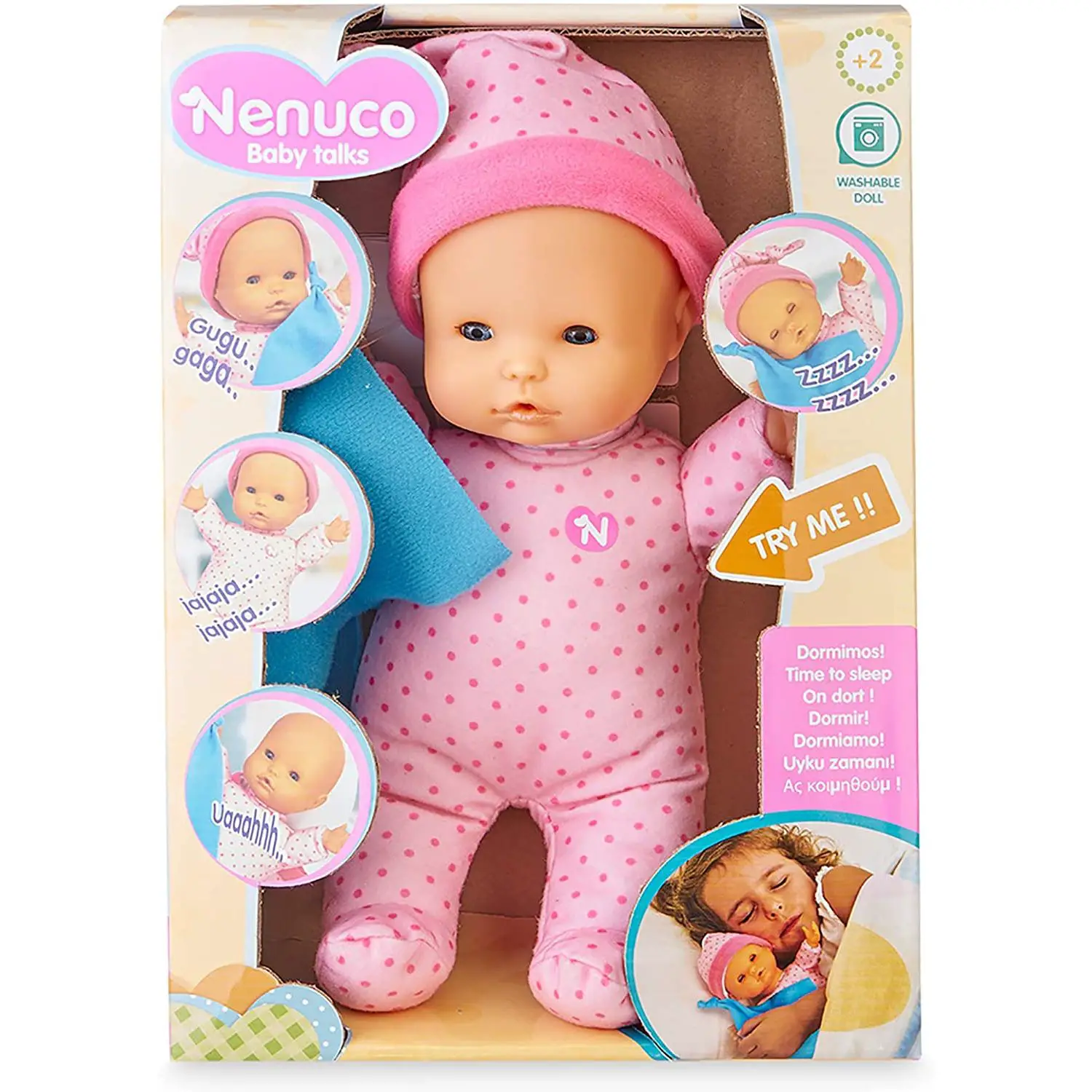 Bambola Nenuco Baby Talks: Time To Sleep - Coccole e Momenti di Nanna - collezionabili bambina