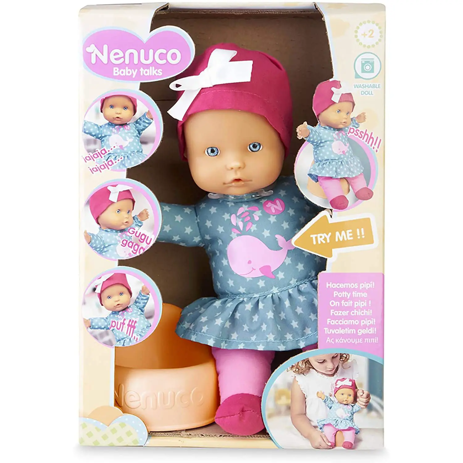 Bambola Nenuco Baby Talks: Potty Time - Impara Giocando con il Vasino - collezionabili bambina