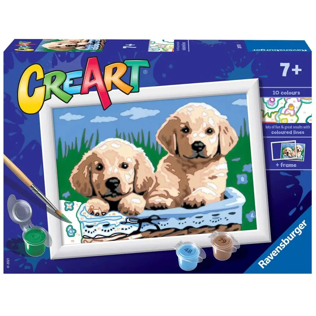 CreArt Cani Golden Retriever – Kit Creativo da Dipingere - creatività