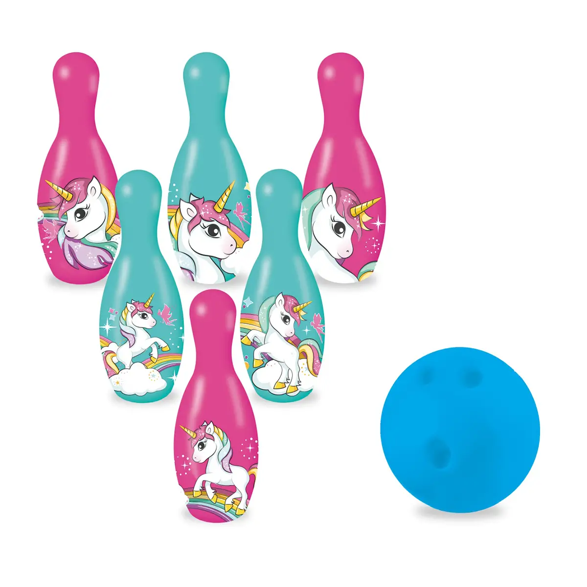 Set Bowling Unicorn - Divertimento Magico per Bambini - Attrezzature sportive