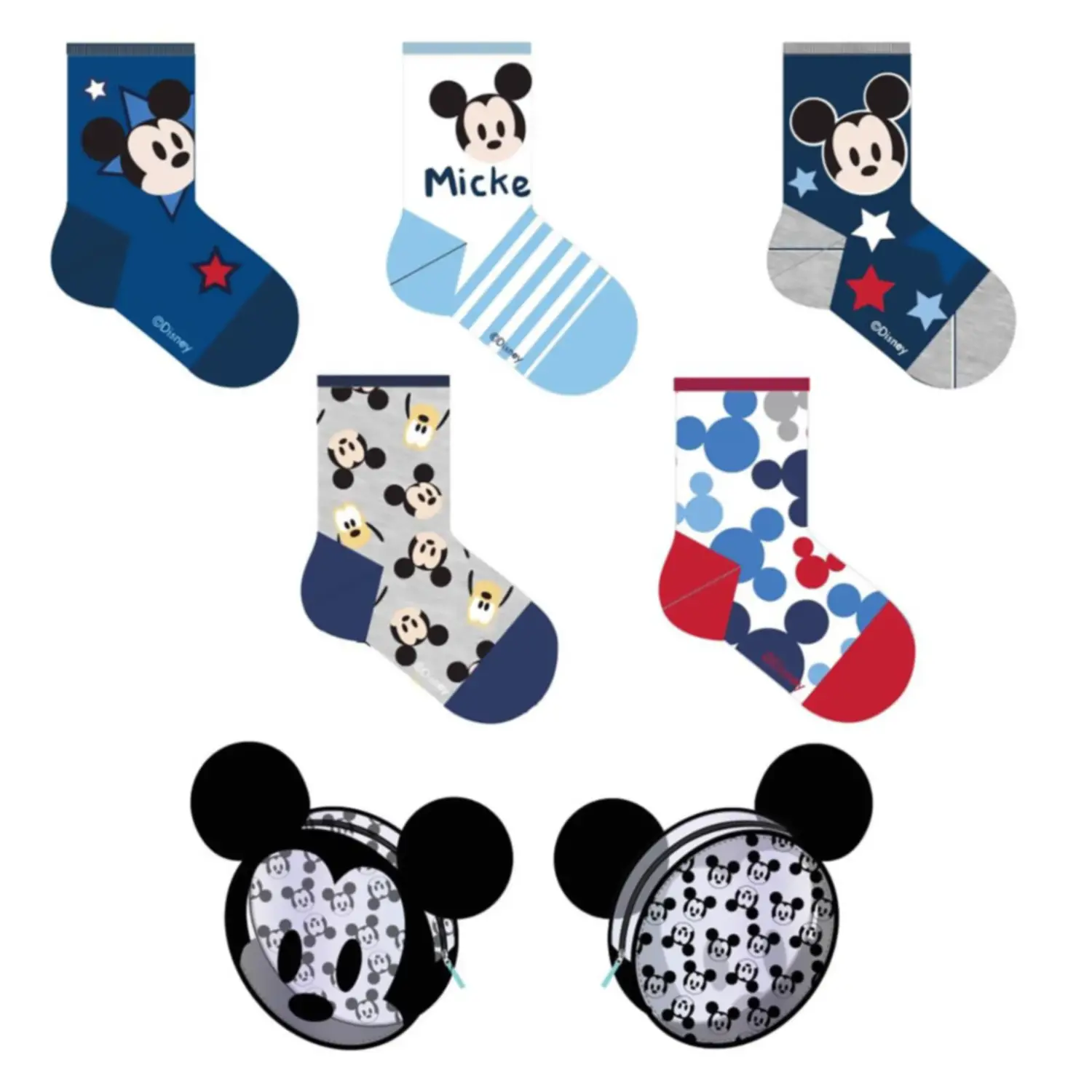 Mickey Pack Calzini 5 Pezzi T17/18 – Disney -