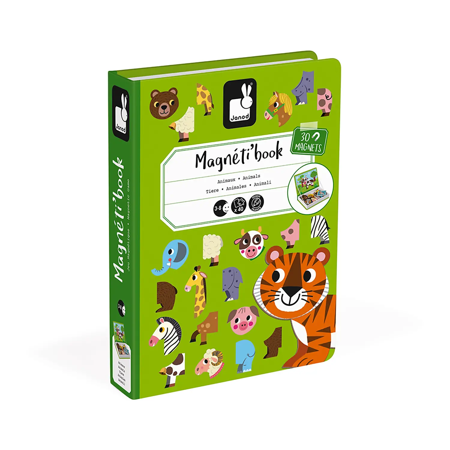 Magnetì Book Animali Janod – Gioco Educativo Magnetico per Bambini - costruzioni magnetiche