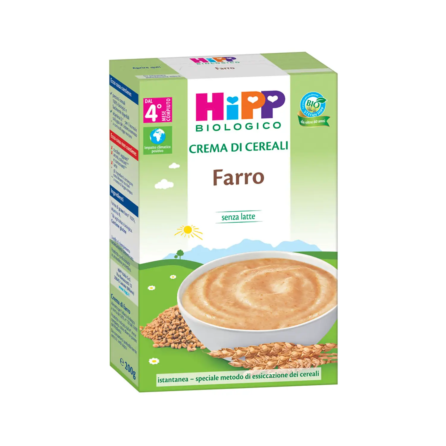 Hipp Crema Bio Farro 200g – Cereali Bio per Svezzamento Bambini - farine e creme