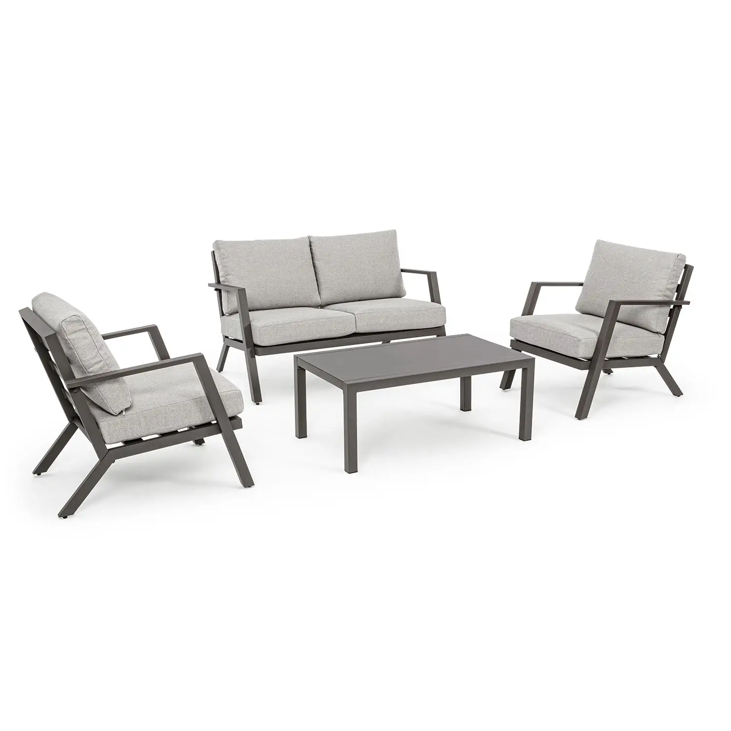 Harley Set Salotto da Giardino Coffee Bizzotto – Completo di Cuscini - set e salotti