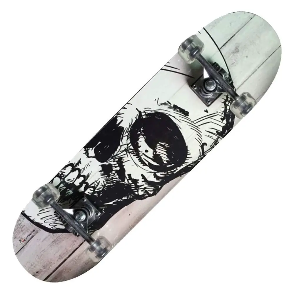 Skateboard Tribe Pro White Skull - Stile e Performance - skateboard