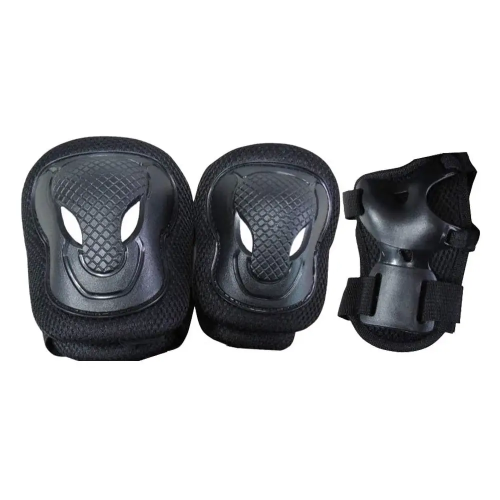 Set di Protezioni Senior Nero – Sicurezza e Comfort per Sport su Ruote - Attrezzature sportive