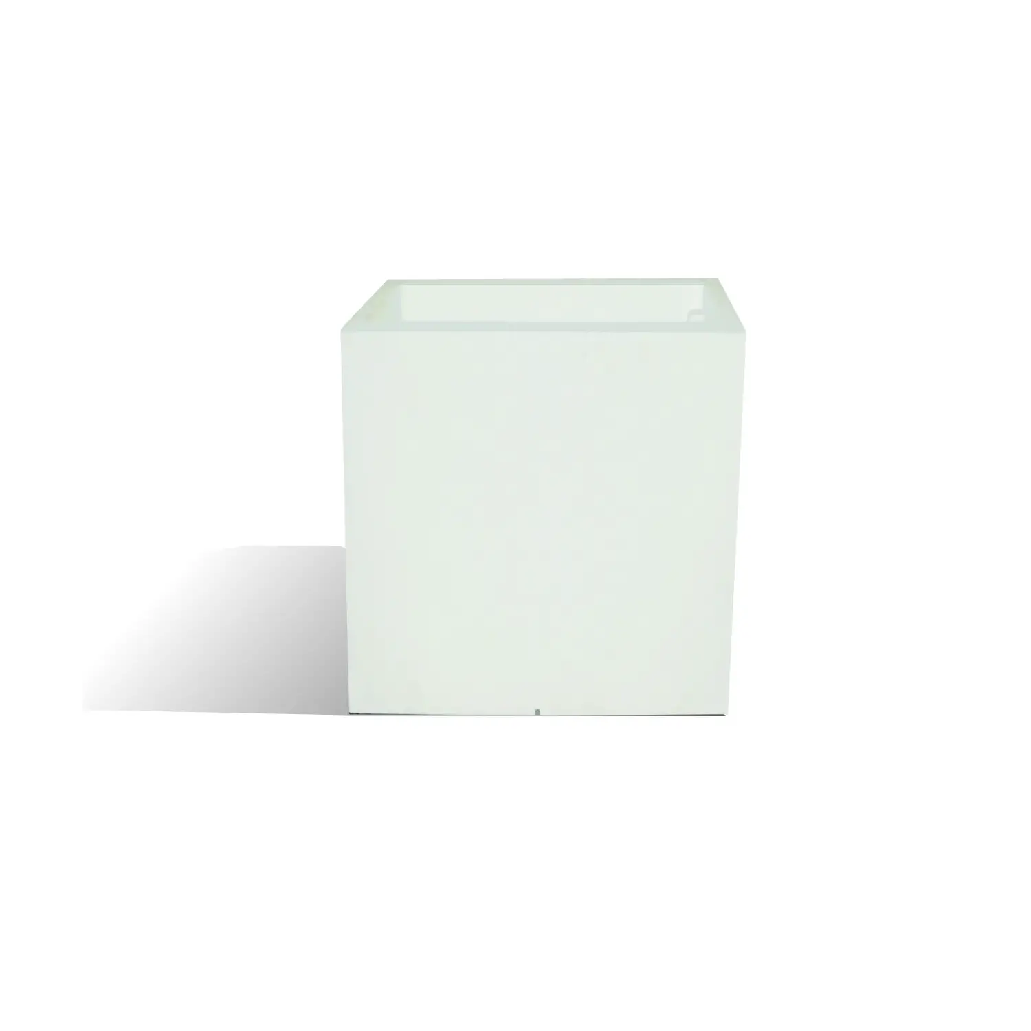Vaso Quadrato Liscio 40x40 H.40 Bianco - Eleganza Moderna per Giardino e Casa - vasi