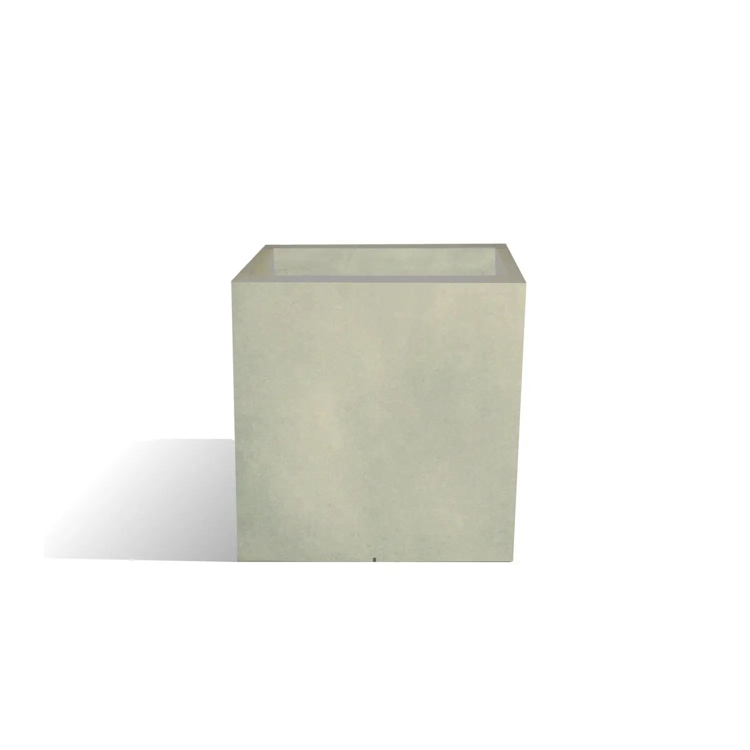 Vaso Quadrato Liscio 40x40 H.40 Tortora - Eleganza Moderna per Giardino e Casa - vasi
