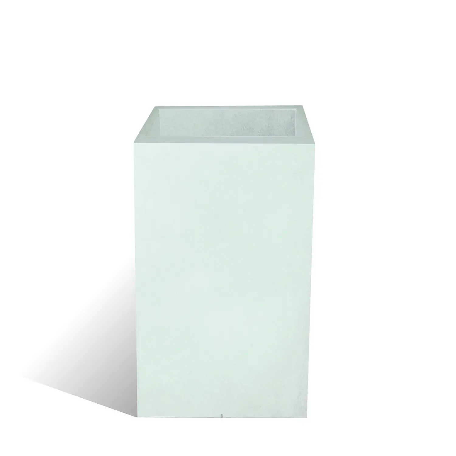 Vaso Alto Liscio 40x40x H 80 Bianco | Eleganza e Resistenza - vasi