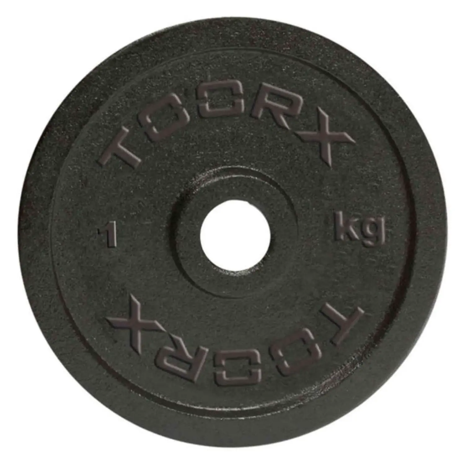 Disco Olimpionico in Ghisa TOORX – 1 kg Nero - pesi