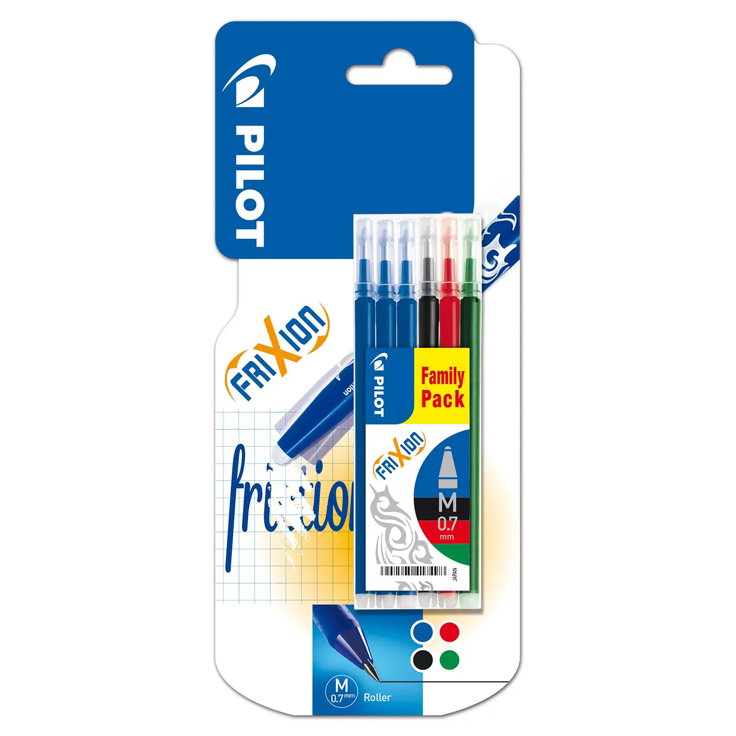 Refill Frixion Ball e Clicker 0.7 Blister 6 Pezzi - penne pennarelli ufficio