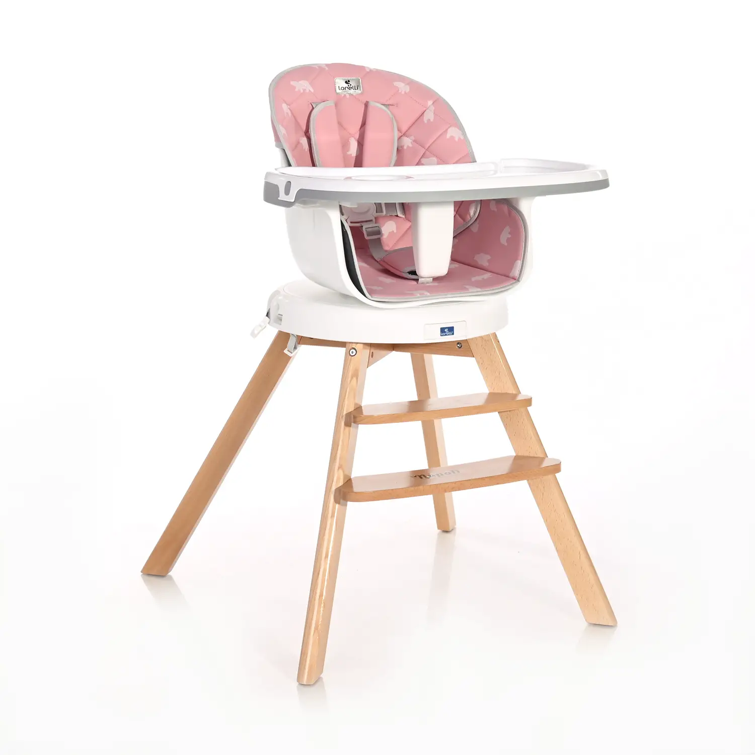 Seggiolone Lorelli Napoli 3in1 360¬? Pink Bears - seggioloni