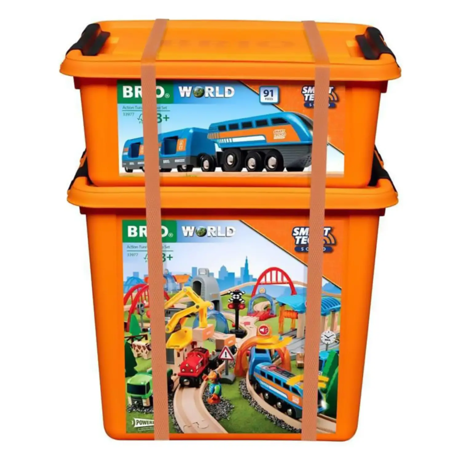 BRIO Set Deluxe con Tunnel – Smart Tech Sound Interattivo - Costruzioni in legno
