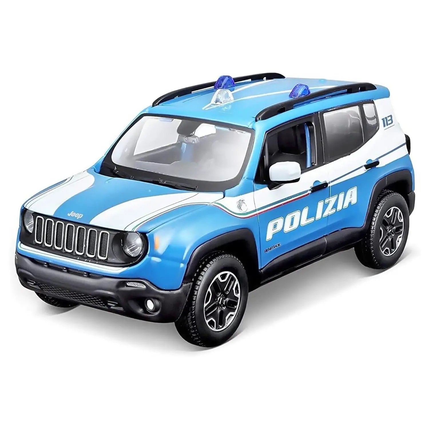 Auto 1:24 Jeep Renegade Polizia - diecast