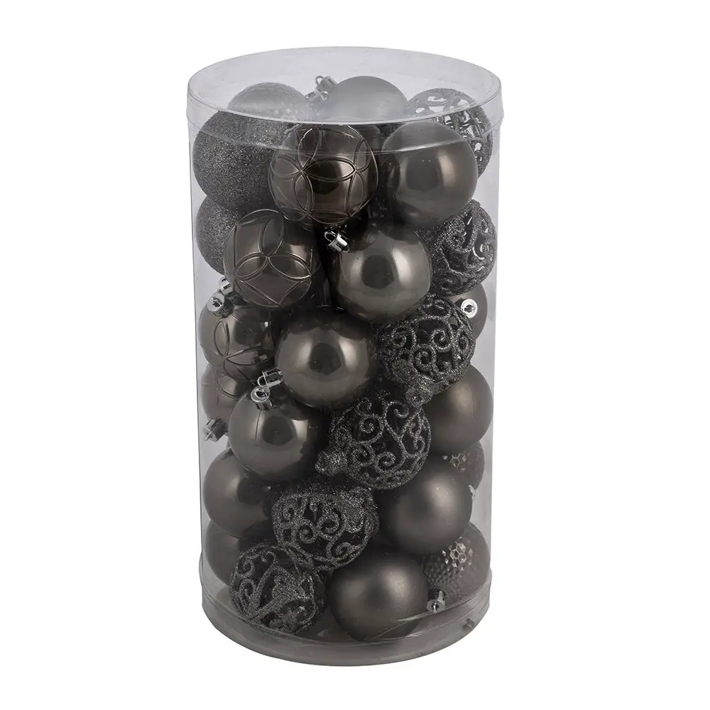 Box 37 Sfere di Natale - Diametro 6 cm - Warm Grey - addobbi albero