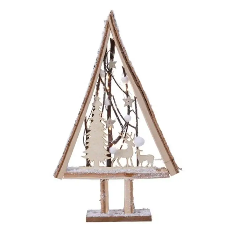 Betulla Scenario Natale con Micro Led Luce Calda - addobbi casa