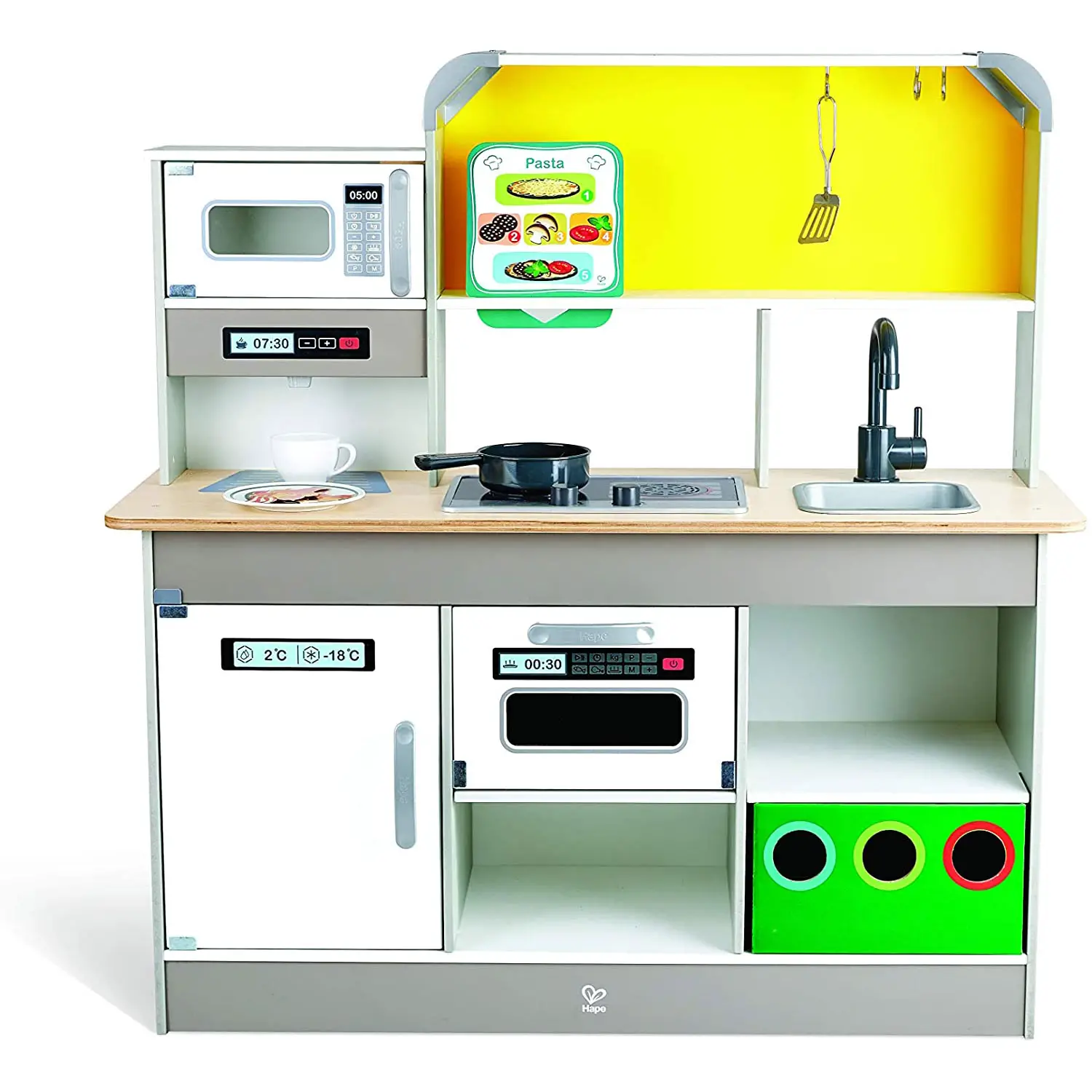 Cucina Gioco Deluxe con microonde, caffettiera, Frigorifero, Forno, fornelli - Cucine e gioco simbolico