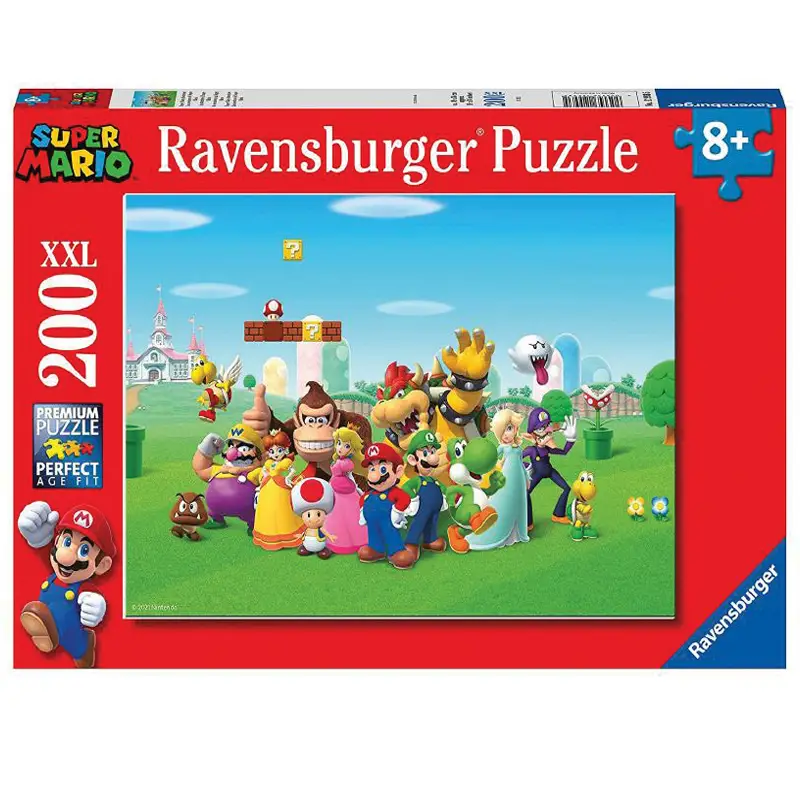 Puzzle 200 Pezzi XXL Super Mario - Puzzle in cartone