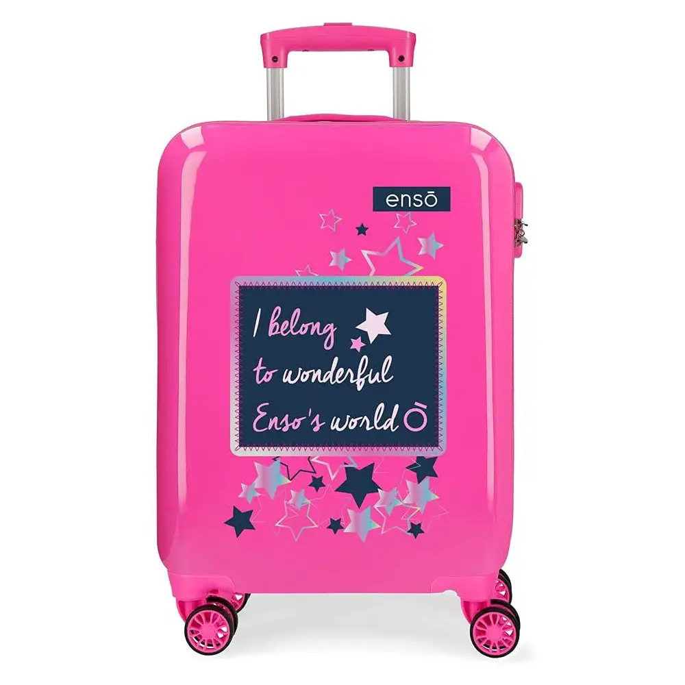 Trolley Abs 55cm. 4 Ruote Enso Make a Wish Fucsia - valige e borse da viaggio