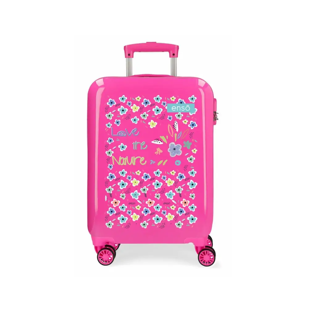 Trolley Abs 55 cm. 4 Ruote Enso Love The Nature Fucsia - valige e borse da viaggio