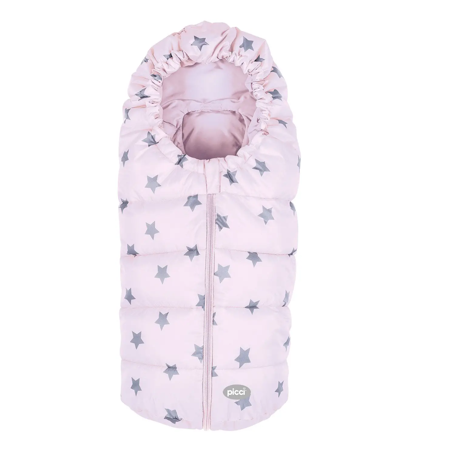 Sacco Termico Star Picci per Carrozzina/Ovetto Rosa Stelle Grigie - sacchi termici