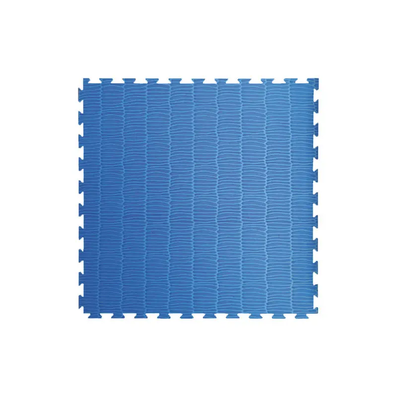 Tappeto Tatami Puzzle Bifacciale Rosso Blu – 100x100 cm, Spessore 4 cm - tappetini