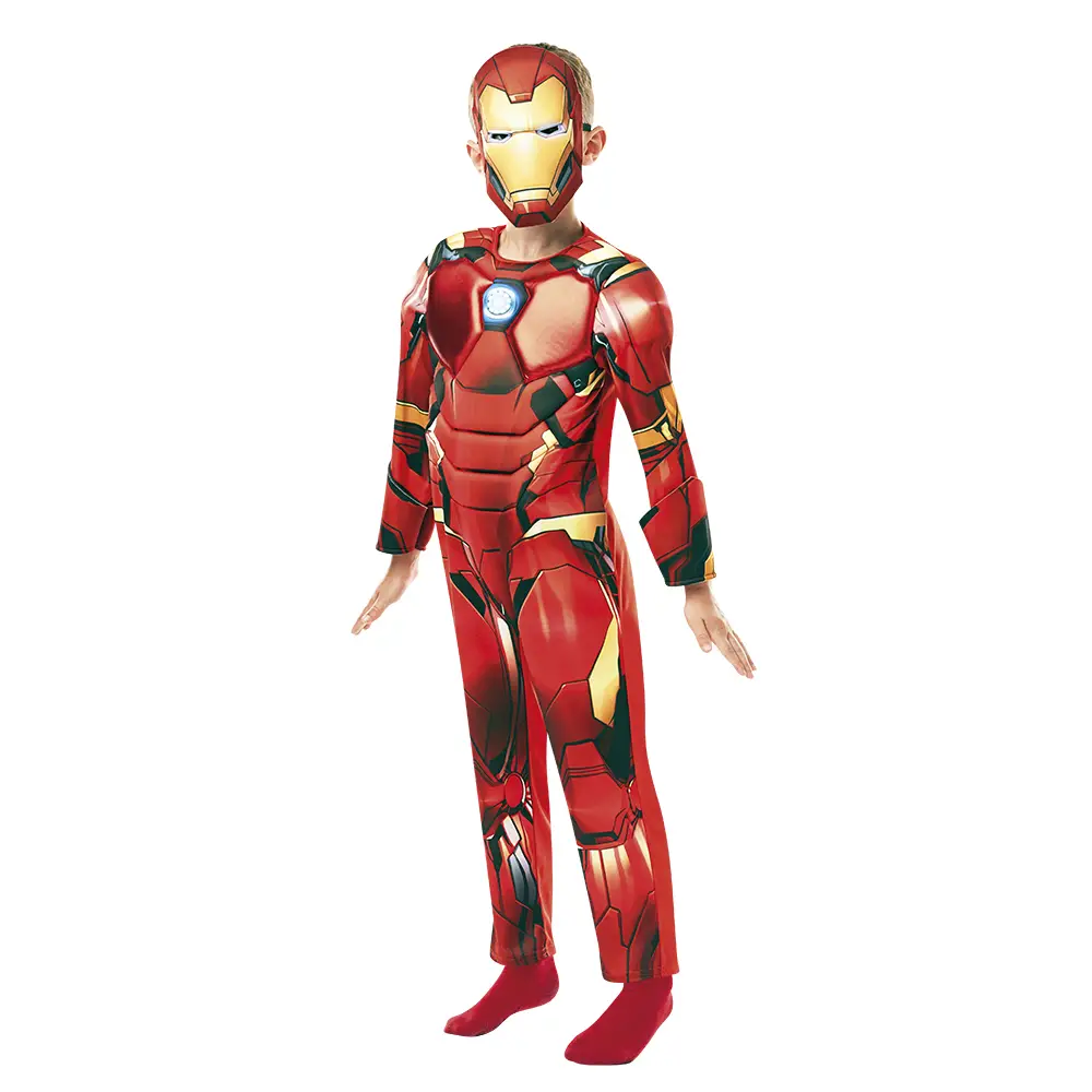 Costume Iron Man Deluxe per Bambini - Taglia S - 3/4 anni - abiti bambino e bambina
